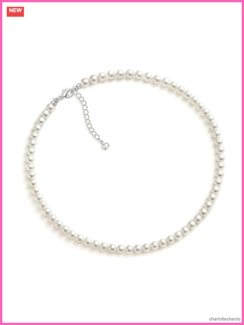 Dainty Round Imitation Pearl Choker Necklace 6MM - Wedding Jewelry Gift